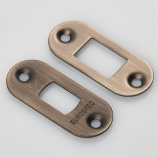 EuroSpec FSF5010AB/R Forend Strike & Fixing Pack to Suit Heavy Duty Tubular Deadbolt Radius (LEAD TIME: 2-3 DAYS)