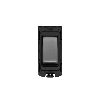 Eurolite G12-SS Grid & Modular 10 Amp 2-Way Switch - Stainless Steel (LEAD TIME: 2-3 DAYS)