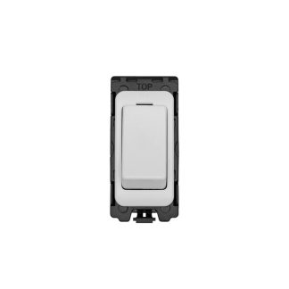 Eurolite G16-WHW Grid & Modular 2-Way & Off Retractive Switch - Matt White (LEAD TIME: 2-3 DAYS)