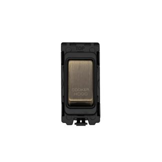 Eurolite G30-ABB-CH Grid & Modular Cooker Hood Switch - Antique Brass (LEAD TIME: 2-3 DAYS)