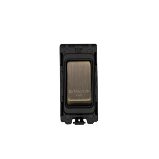 Eurolite G30-ABB-EF Grid & Modular Extractor Fan Switch - Antique Brass (LEAD TIME: 2-3 DAYS)