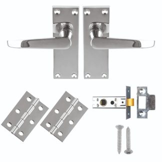 Carlisle Brass GK2002CP/INTB Contract Victorian Straight Latch Pack (LEAD TIME: 2-3 DAYS)