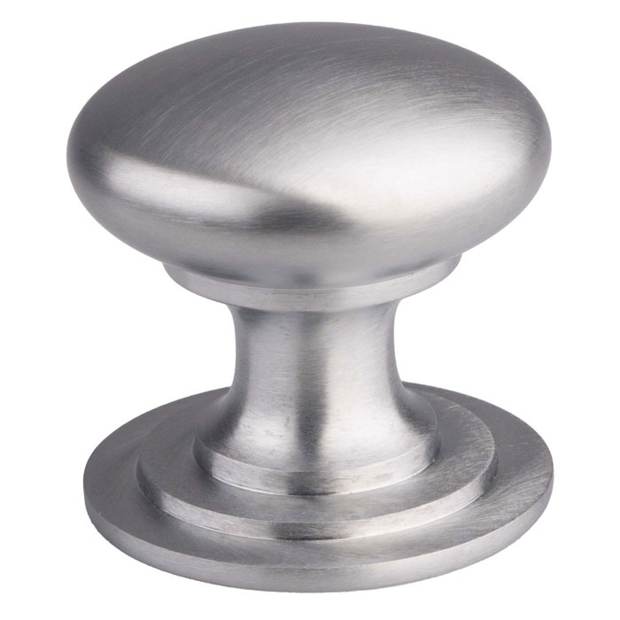 Carlisle Brass M47ASC Victorian Cupboard Knob 25mm - Satin Chrome (LEAD TIME: 2-3 DAYS)