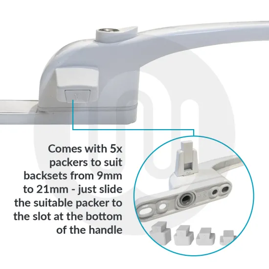 Simplefit Cockspur Window Handle - Locking, Non-Handed - Image 3