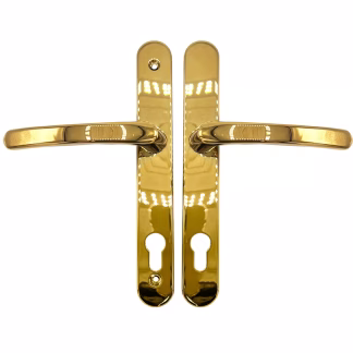 TSS Lever Lever UPVC Multipoint Door Handles - 95mm PZ Sprung 200mm Screw Centres